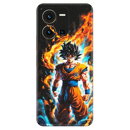 VIVO Y Series Phone Skins (All Models) - Goku Transformation Anime - Matte Finish (M-159) Vivo Y35 2022