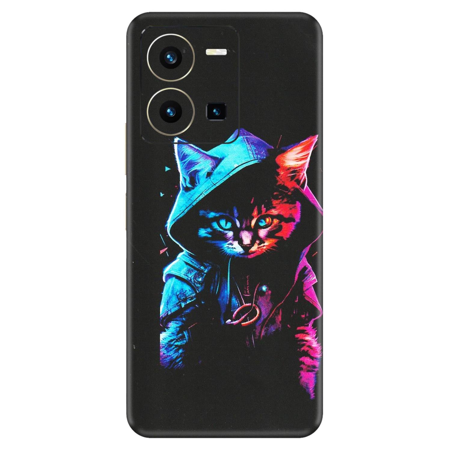 VIVO Y Series Phone Skins (All Models) - Cyberpunk Cat - Matte Finish (M-45) Vivo Y35 2022