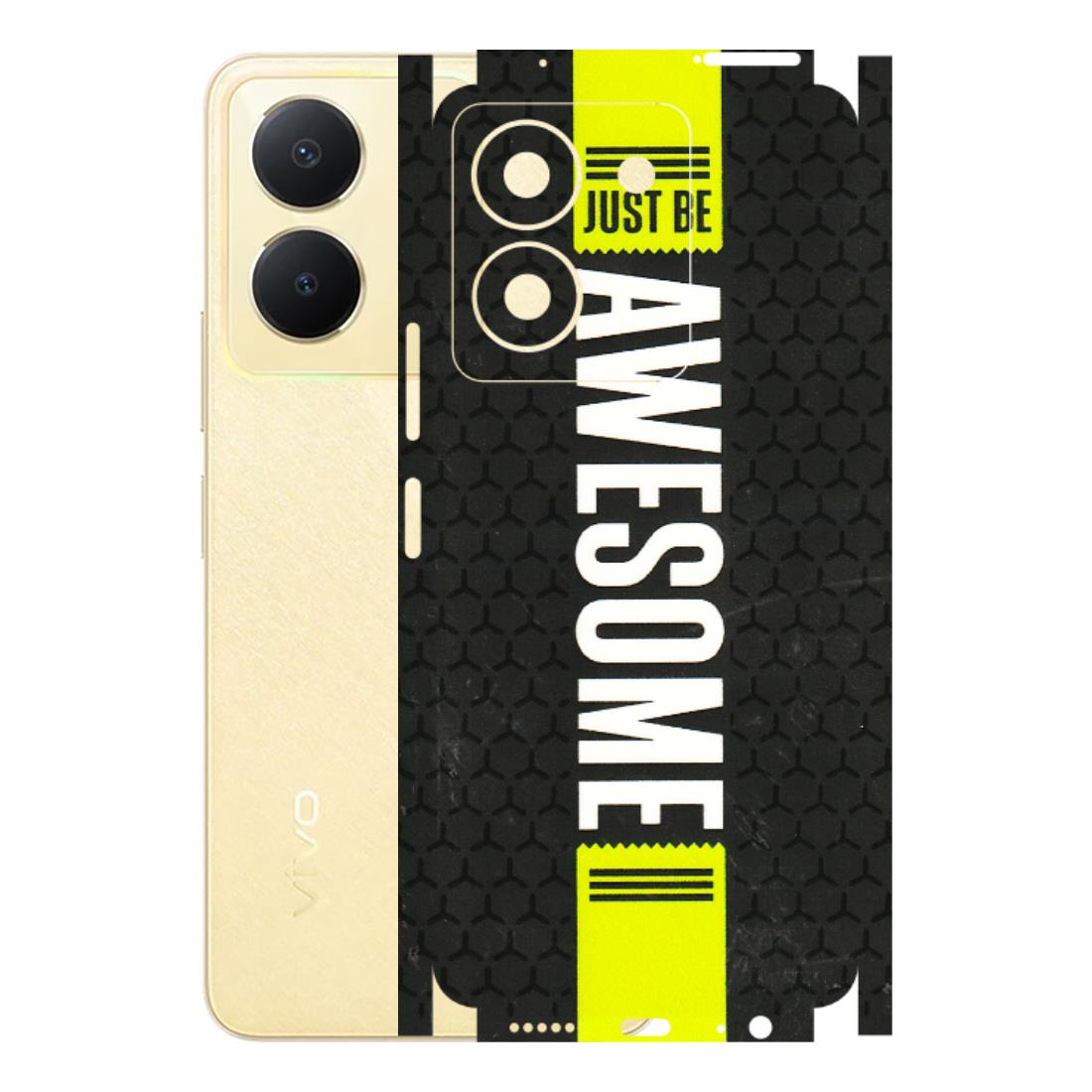 VIVO Y Series Phone Skins (All Models) - Just Be Awesome - 3D Embossed Finish (L-101) Vivo Y36