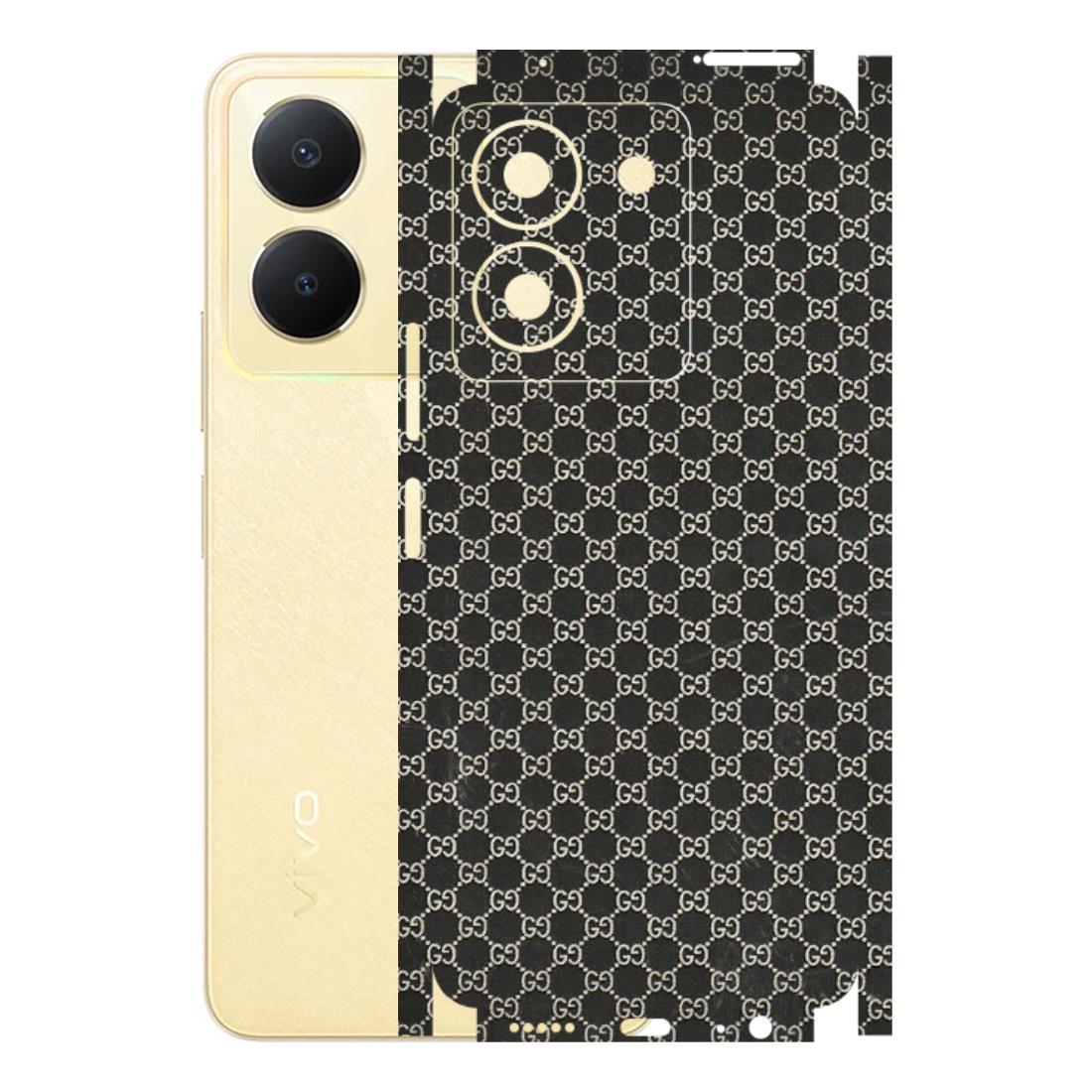 VIVO Y Series Phone Skins (All Models) - Black G Print - 3D Embossed Finish (L-109) Vivo Y36