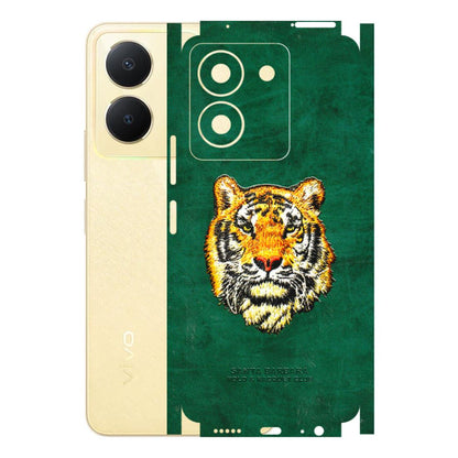 VIVO Y Series Phone Skins (All Models) - Leather Feel Tiger - 3D Embossed Finish (L-111) Vivo Y36