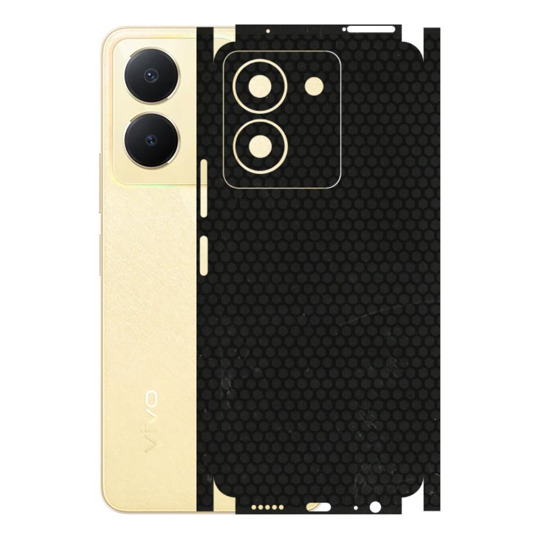 VIVO Y Series Phone Skins (All Models) - Black honeycomb - 3D Embossed Finish (L-114) Vivo Y36
