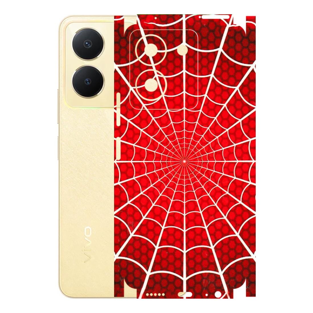 VIVO Y Series Phone Skins (All Models) - Classic Spidey Web - 3D Embossed Finish (L-115) Vivo Y36