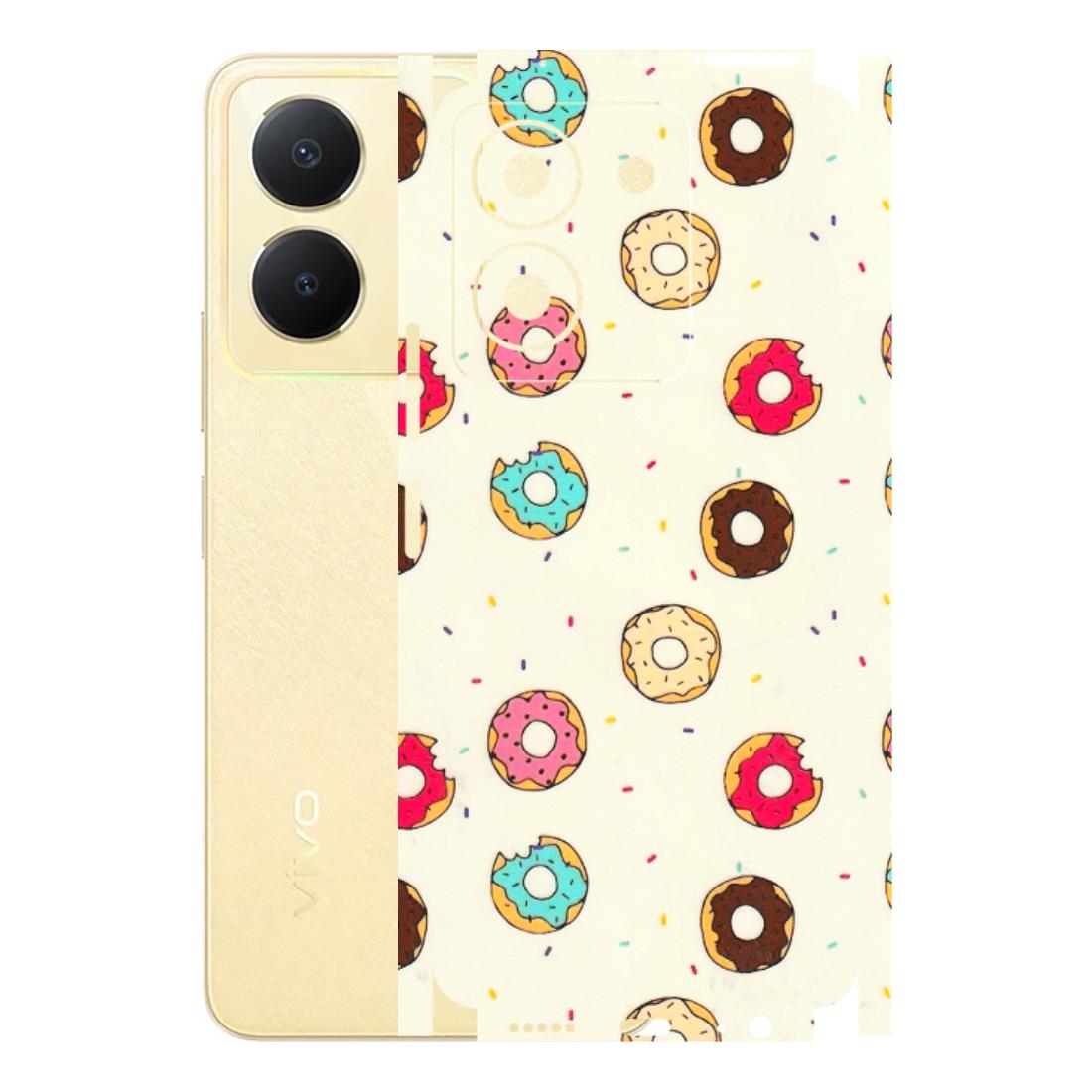 VIVO Y Series Phone Skins (All Models) - Mini Donuts Doodle Art - 3D Embossed Finish (L-122) Vivo Y36