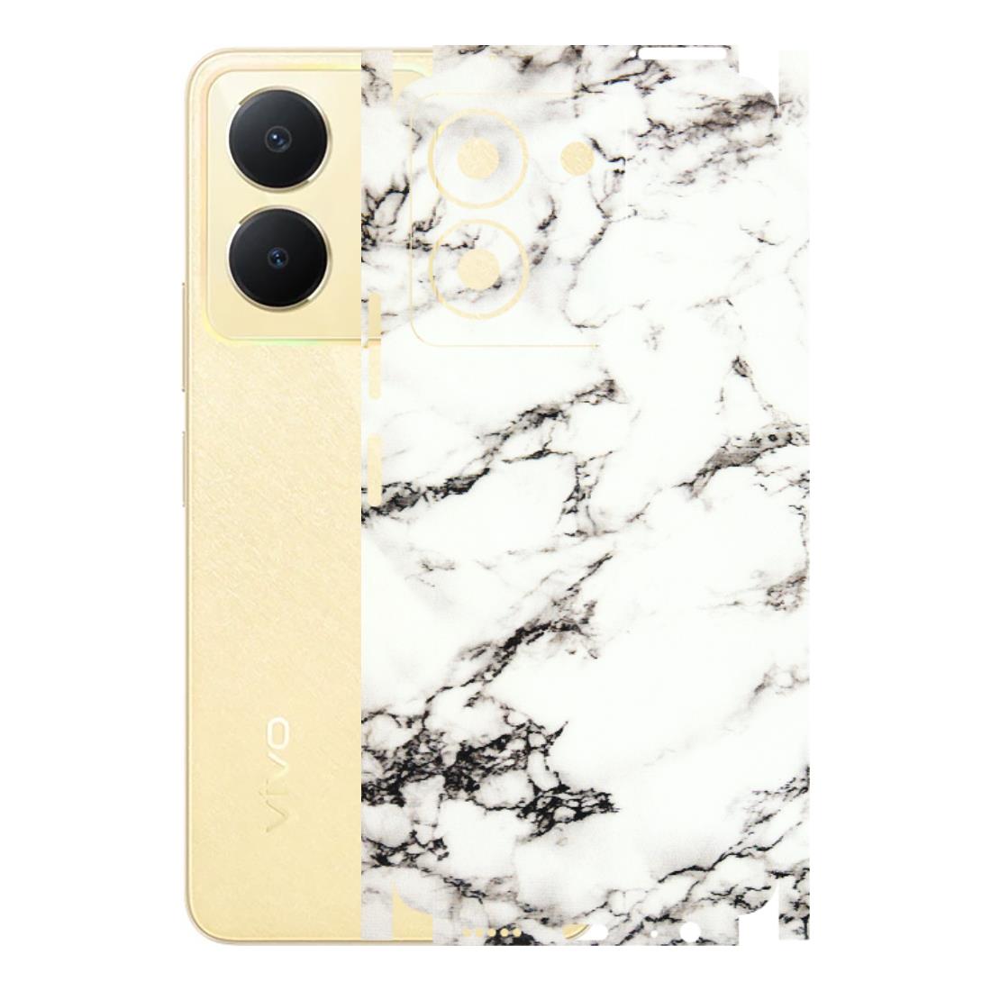 VIVO Y Series Phone Skins (All Models) - Black and White Marble Texture - 3D Embossed Finish (L-124) Vivo Y36