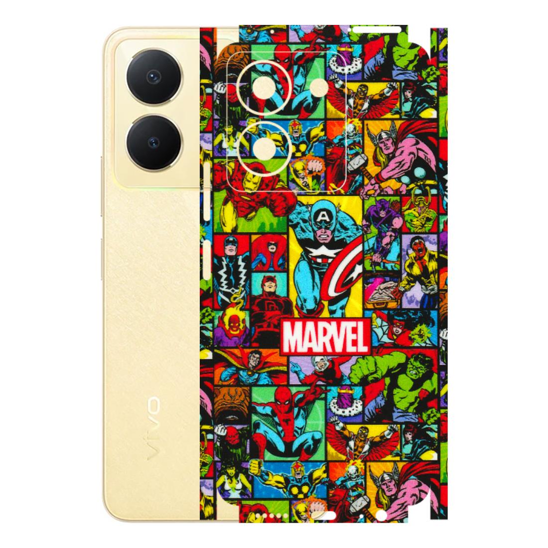 VIVO Y Series Phone Skins (All Models) - MARVELOUS Comic Characters - 3D Embossed Finish (L-129) Vivo Y36