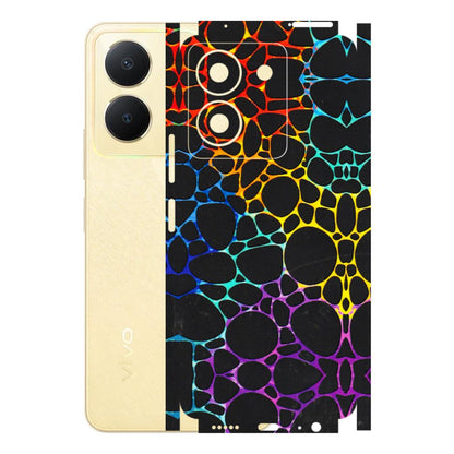 VIVO Y Series Phone Skins (All Models) - Abstract Art MultiColour - 3D Embossed Finish (L-133) Vivo Y36