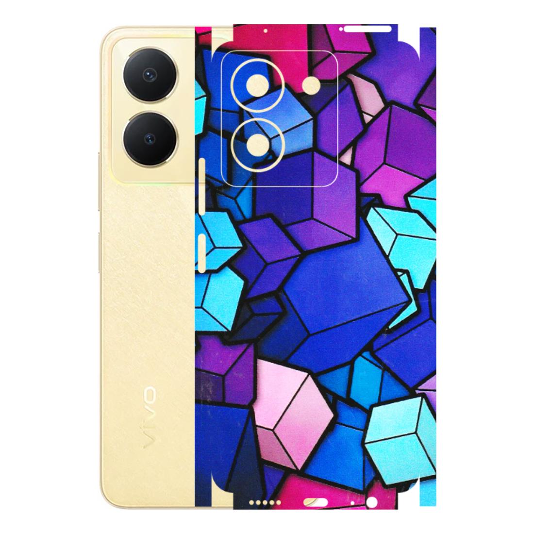 VIVO Y Series Phone Skins (All Models) - Cube Doodle - 3D Embossed Finish (L-141) Vivo Y36