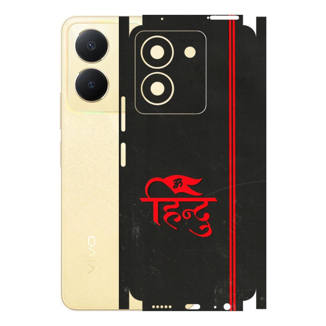 VIVO Y Series Phone Skins (All Models) - Hindu Black - 3D Embossed Finish (L-153) Vivo Y36