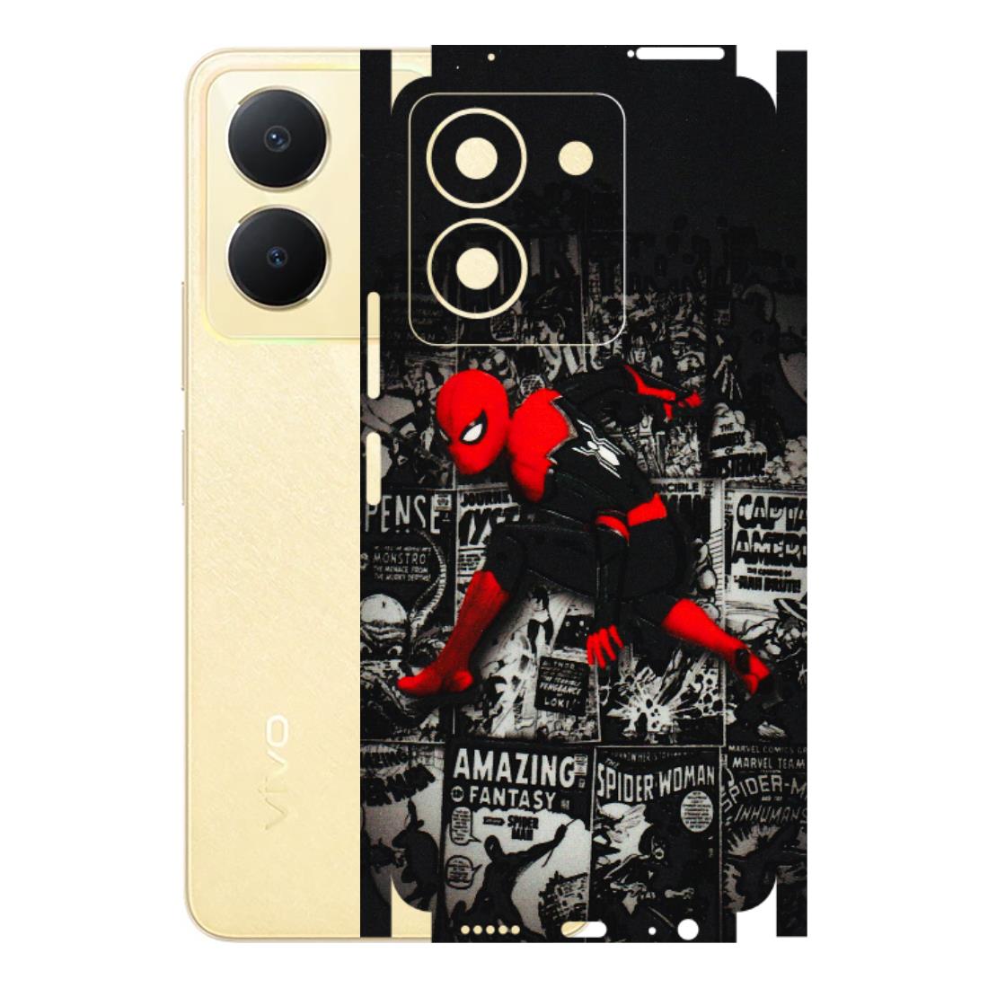 VIVO Y Series Phone Skins (All Models) - SpiderMan New - 3D Embossed Finish (L-162) Vivo Y36