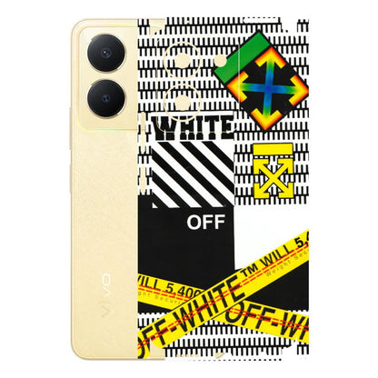 VIVO Y Series Phone Skins (All Models) - White Off Abstract - 3D Embossed Finish (L-172) Vivo Y36