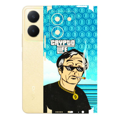 VIVO Y Series Phone Skins (All Models) - Crypto Thug Life - 3D Embossed Finish (L-179) Vivo Y36