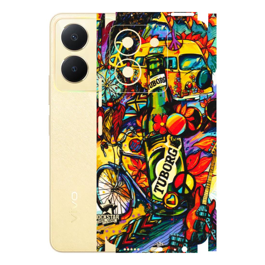 VIVO Y Series Phone Skins (All Models) - Cool Beer Bottle - 3D Embossed Finish (L-193) Vivo Y36