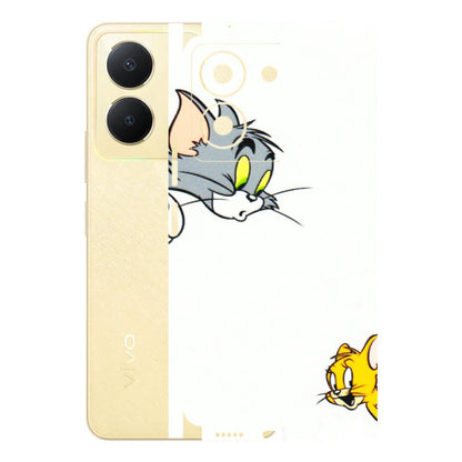 VIVO Y Series Phone Skins (All Models) - Cute Tom And Jerry - 3D Embossed Finish (L-220) Vivo Y36