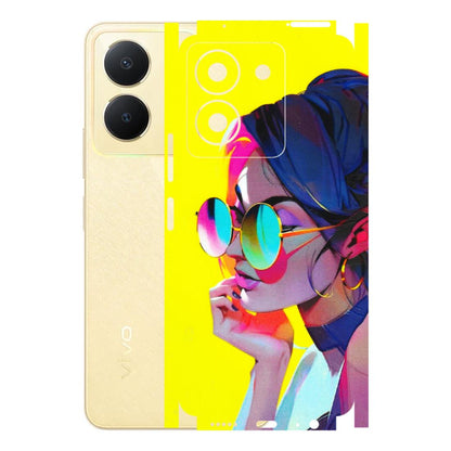 VIVO Y Series Phone Skins (All Models) - Bold Stylish Girl - 3D Embossed Finish (L-222) Vivo Y36
