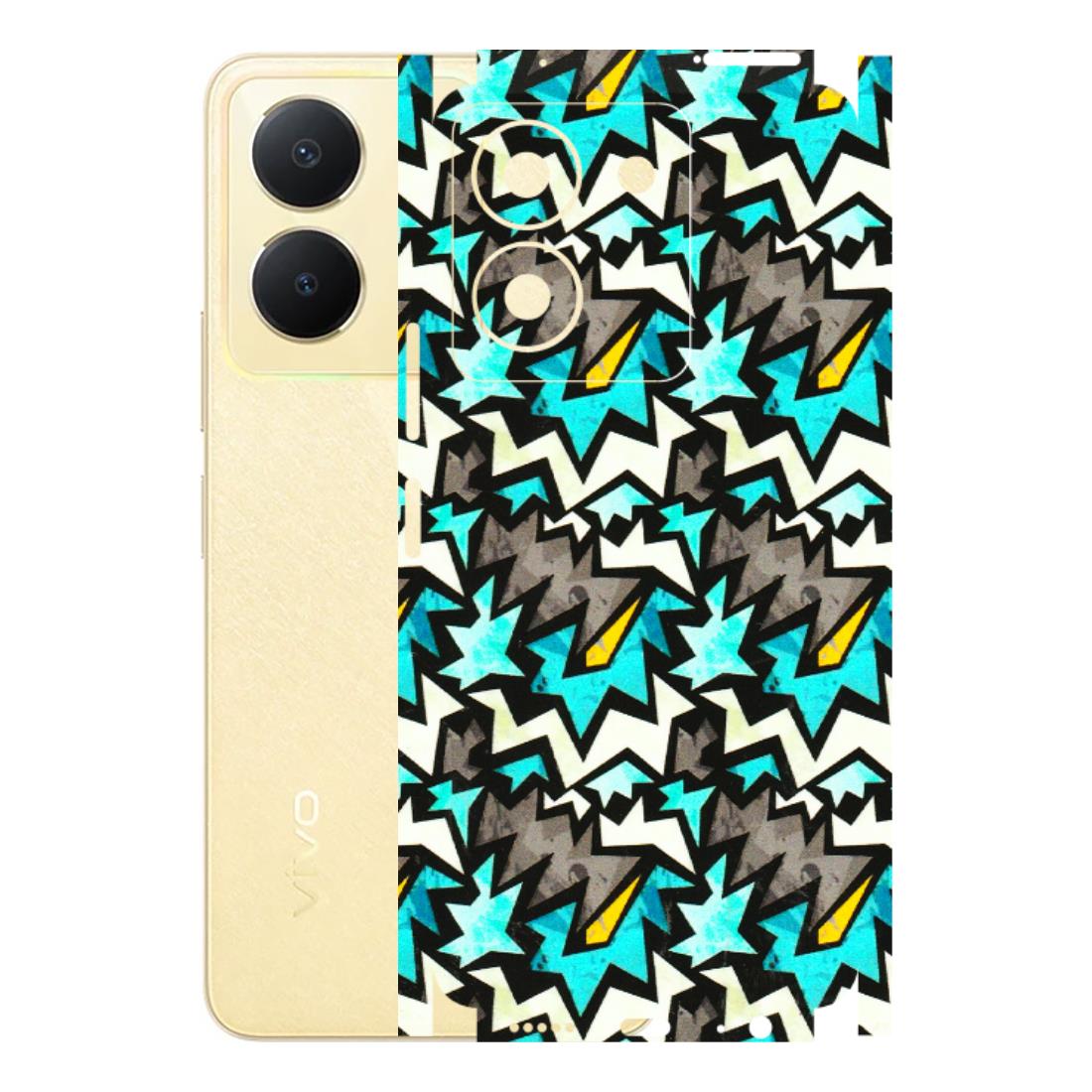 VIVO Y Series Phone Skins (All Models) - Funky Zig Zag - 3D Embossed Finish (L-223) Vivo Y36