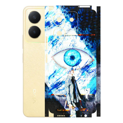 VIVO Y Series Phone Skins (All Models) - Gojo Satoru evil eye - 3D Embossed Finish (L-239) Vivo Y36