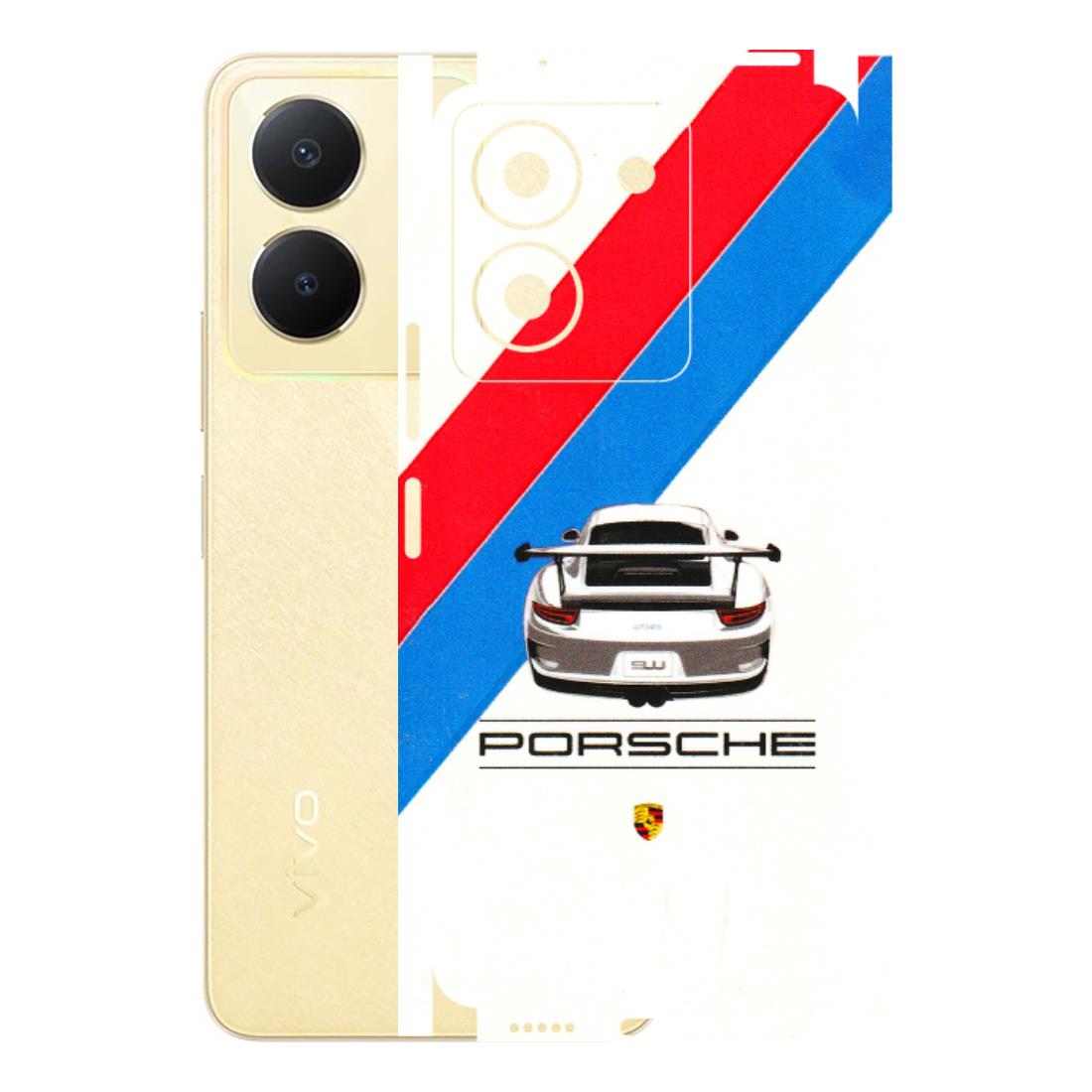 VIVO Y Series Phone Skins (All Models) - Porche Car Sober Logo - 3D Embossed Finish (L-248) Vivo Y36