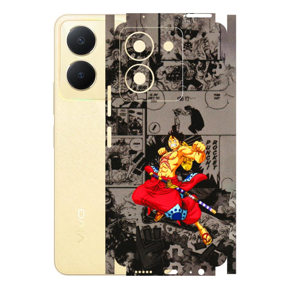 VIVO Y Series Phone Skins (All Models) - One Piece Rocket Punch Manga - 3D Embossed Finish (L-25) Vivo Y36