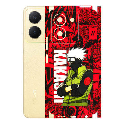 VIVO Y Series Phone Skins (All Models) - Kakashi Red Anime - 3D Embossed Finish (L-251) Vivo Y36