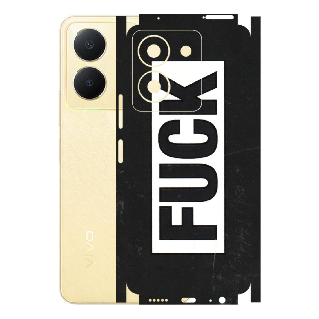 VIVO Y Series Phone Skins (All Models) - The F Word - 3D Embossed Finish (L-255) Vivo Y36