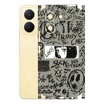 VIVO Y Series Phone Skins (All Models) - Never Have Love Anime - 3D Embossed Finish (L-260) Vivo Y36
