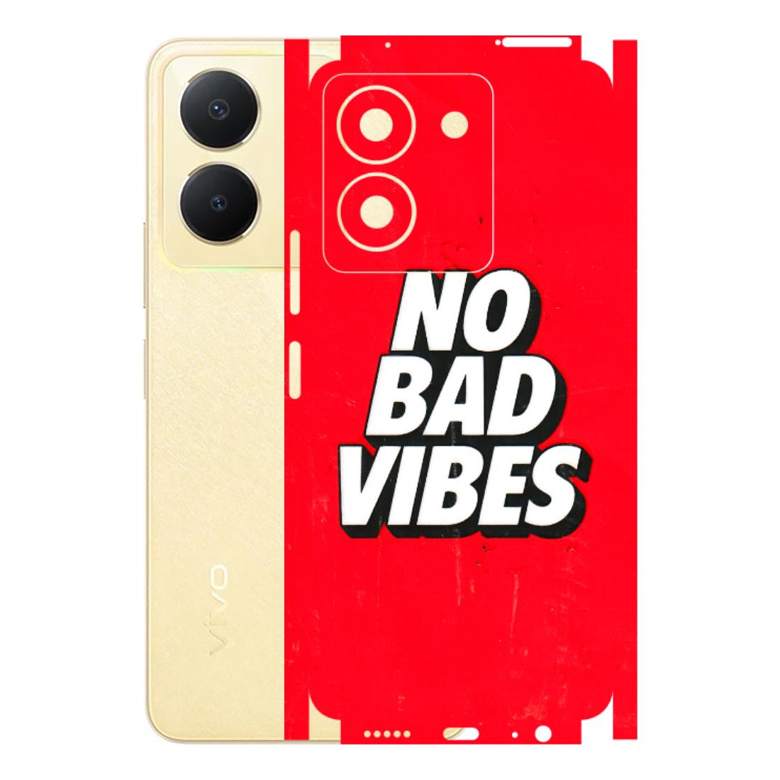 VIVO Y Series Phone Skins (All Models) - No Bad Vibes - 3D Embossed Finish (L-280) Vivo Y36