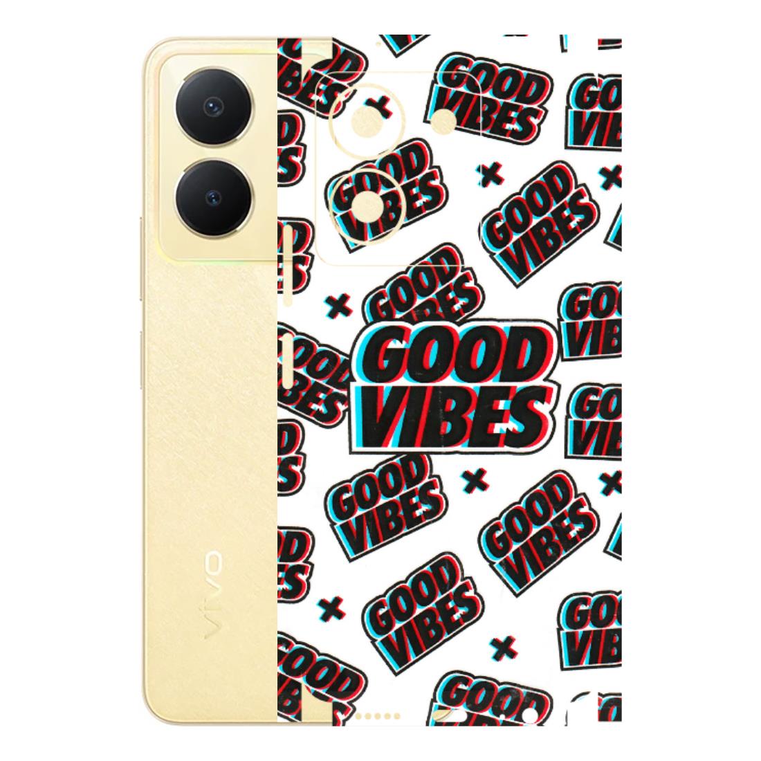 VIVO Y Series Phone Skins (All Models) - Good Vibes - 3D Embossed Finish (L-282) Vivo Y36