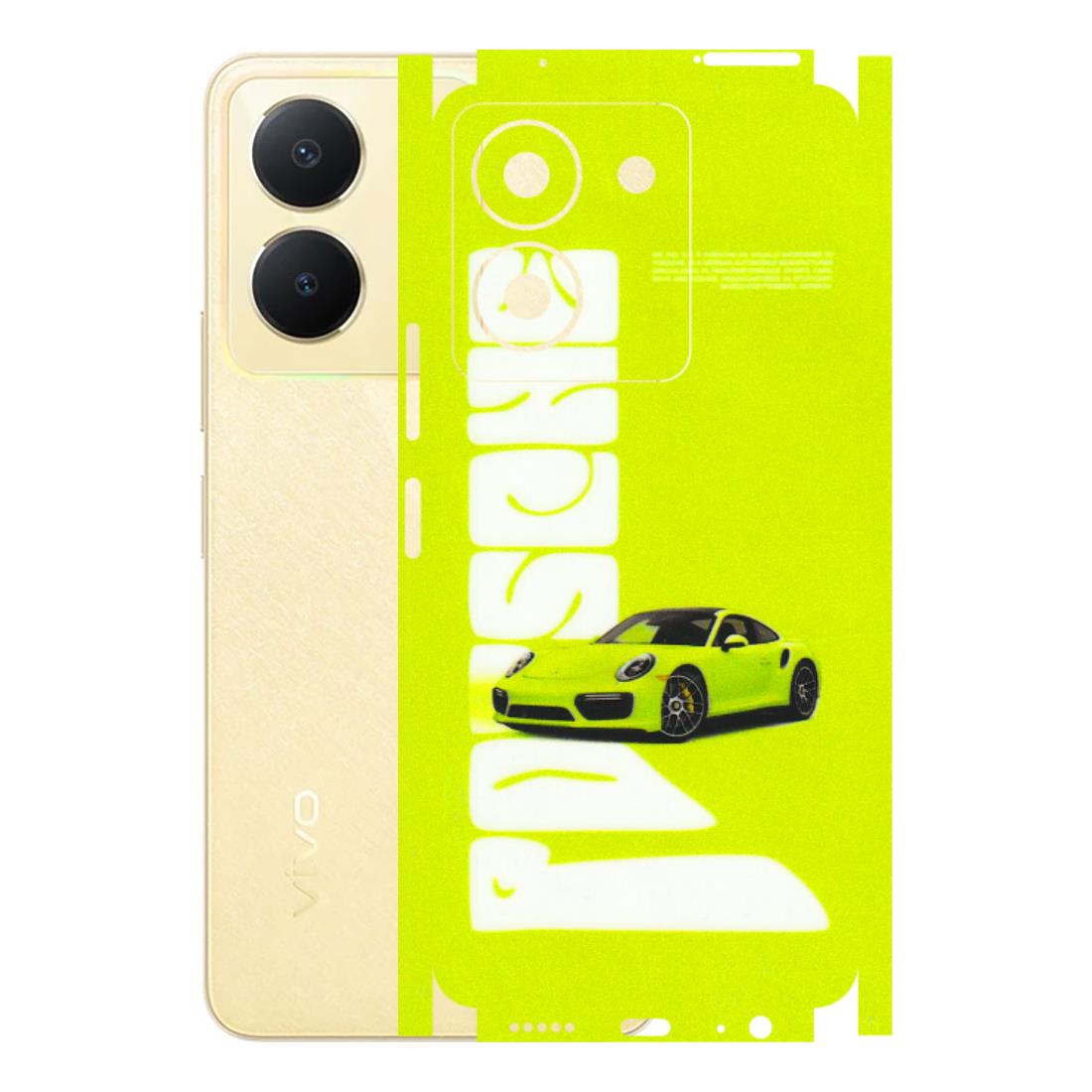 VIVO Y Series Phone Skins (All Models) - Lime Green Porche - 3D Embossed Finish (L-30) Vivo Y36