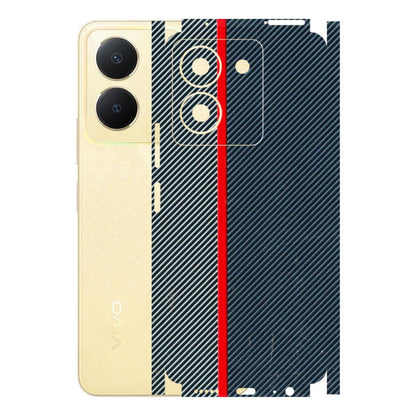 VIVO Y Series Phone Skins (All Models) - Blue Sober Lines - 3D Embossed Finish (L-305) Vivo Y36