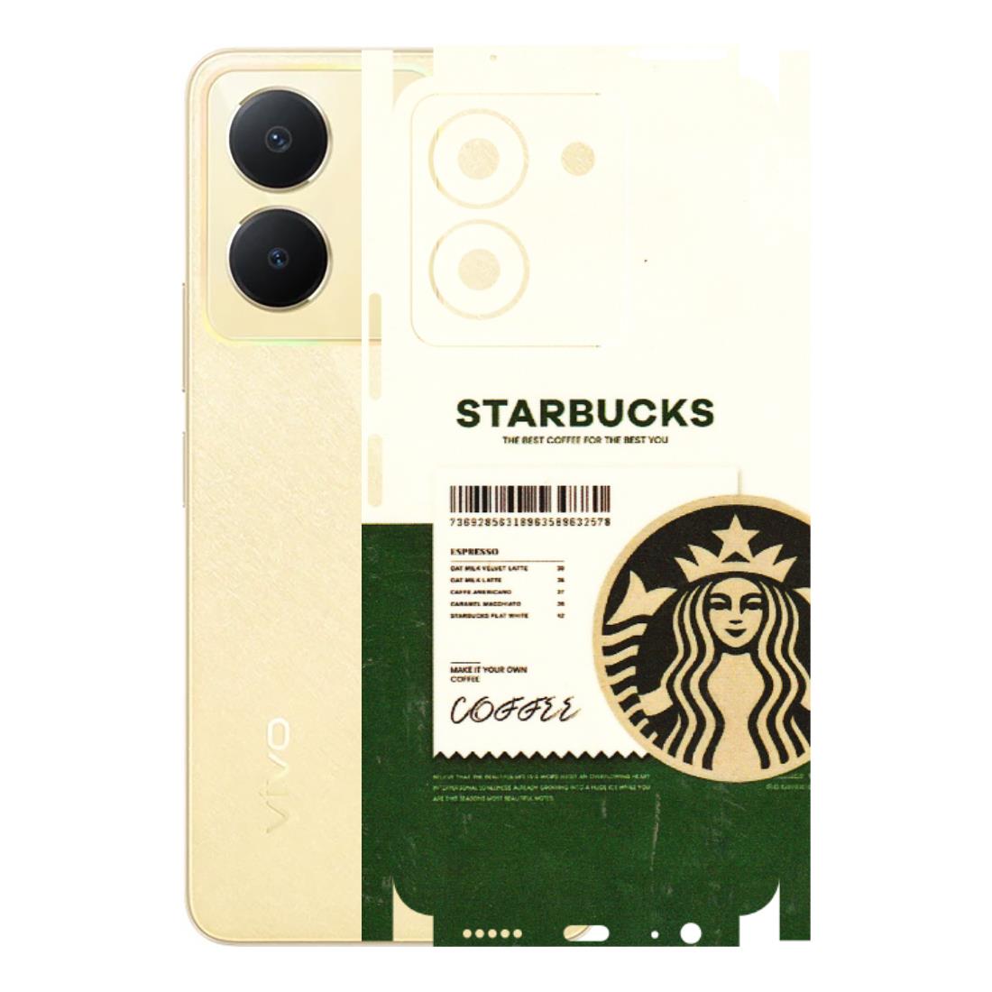 VIVO Y Series Phone Skins (All Models) - Starbucks Barcode - 3D Embossed Finish (L-308) Vivo Y36