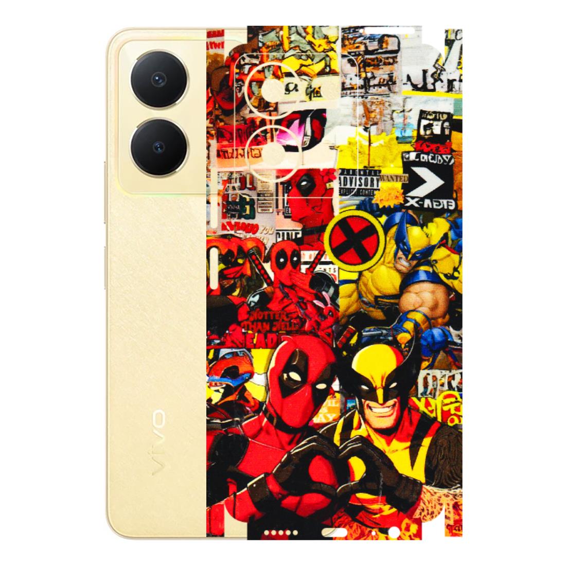 VIVO Y Series Phone Skins (All Models) - Spidy Wolverine - 3D Embossed Finish (L-310) Vivo Y36