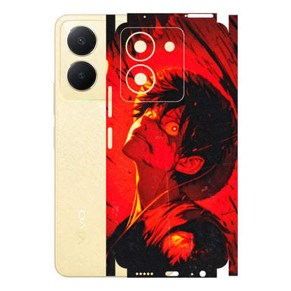 VIVO Y Series Phone Skins (All Models) - D.Luffy Power Up One Piece Anime - 3D Embossed Finish (L-326) Vivo Y36