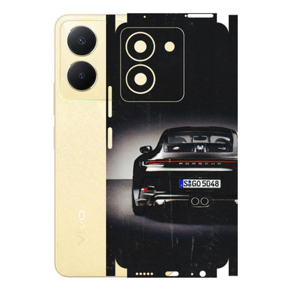 VIVO Y Series Phone Skins (All Models) - New Black Porsche GT3 - 3D Embossed Finish (L-327) Vivo Y36