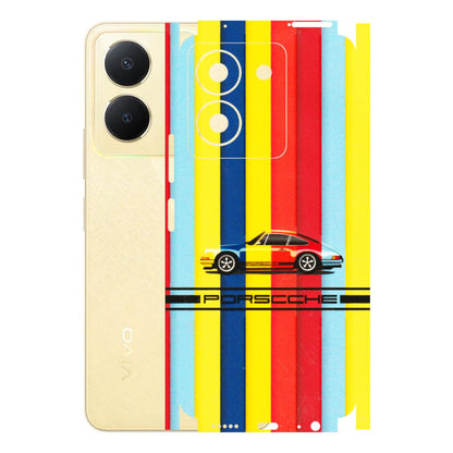 VIVO Y Series Phone Skins (All Models) - Multicolour Porche - 3D Embossed Finish (L-39) Vivo Y36