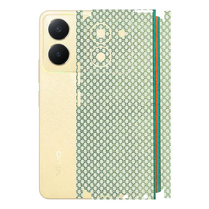 VIVO Y Series Phone Skins (All Models) - Gucci Fabric Pattern - 3D Embossed Finish (L-73) Vivo Y36