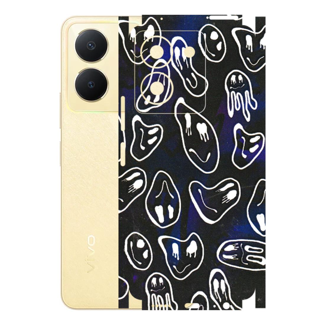 VIVO Y Series Phone Skins (All Models) - Distorted Smileys - 3D Embossed Finish (L-92) Vivo Y36