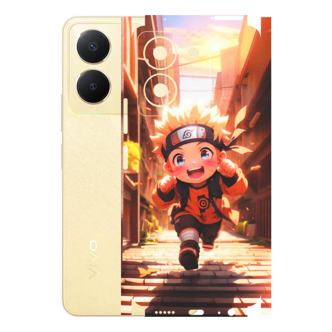 VIVO Y Series Phone Skins (All Models) - Naruto Cute Toon Running - Matte Finish (M-04) Vivo Y36