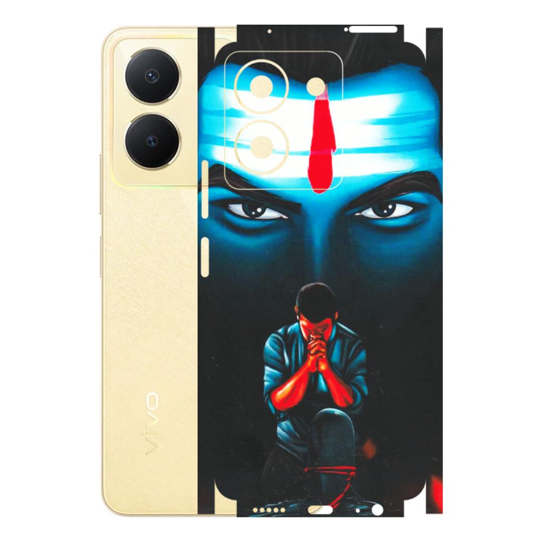 VIVO Y Series Phone Skins (All Models) - Mahakal Bhakt - Matte Finish (M-112) Vivo Y36