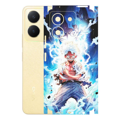 VIVO Y Series Phone Skins (All Models) - Blue Thunder Luffy Anime - Matte Finish (M-132) Vivo Y36
