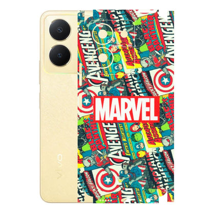 VIVO Y Series Phone Skins (All Models) - Marvel Comic Lover - Matte Finish (M-30) Vivo Y36
