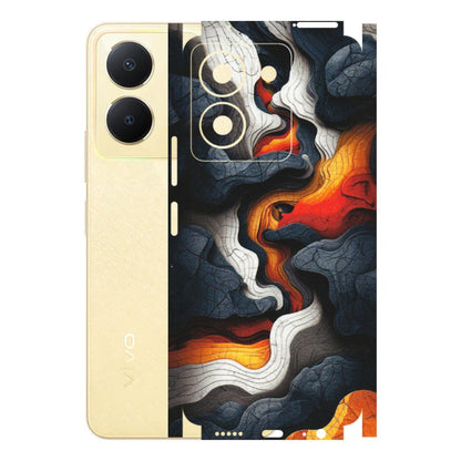 VIVO Y Series Phone Skins (All Models) - Abstract Volcanic Layers - Matte Finish (M-52) Vivo Y36