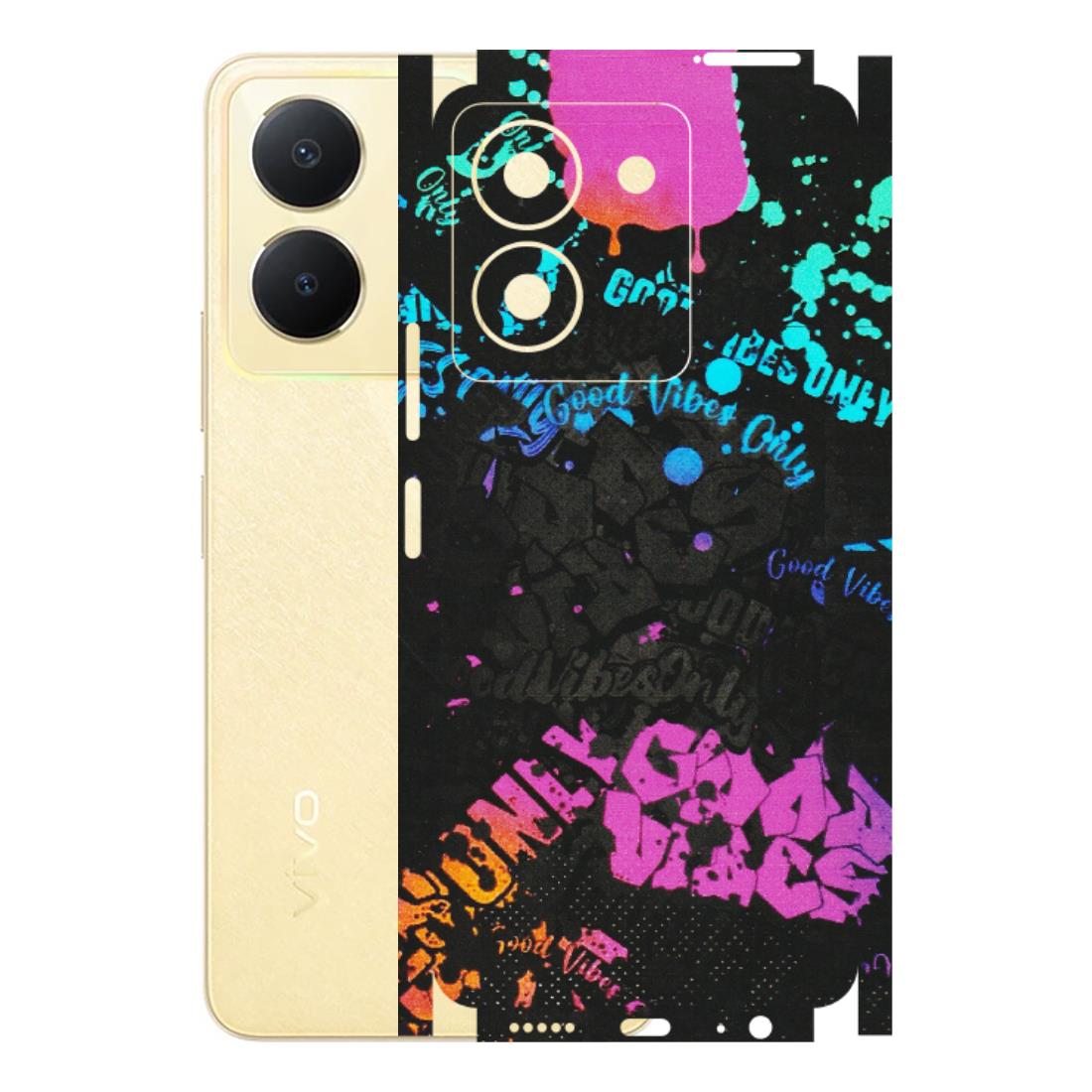 VIVO Y Series Phone Skins (All Models) - Majestic Black Vibes - Matte Finish (M-62) Vivo Y36