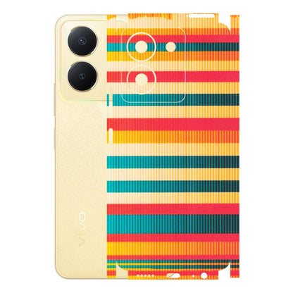 VIVO Y Series Phone Skins (All Models) - Colourful Stripes Soothing Effect - Matte Finish (M-86) Vivo Y36