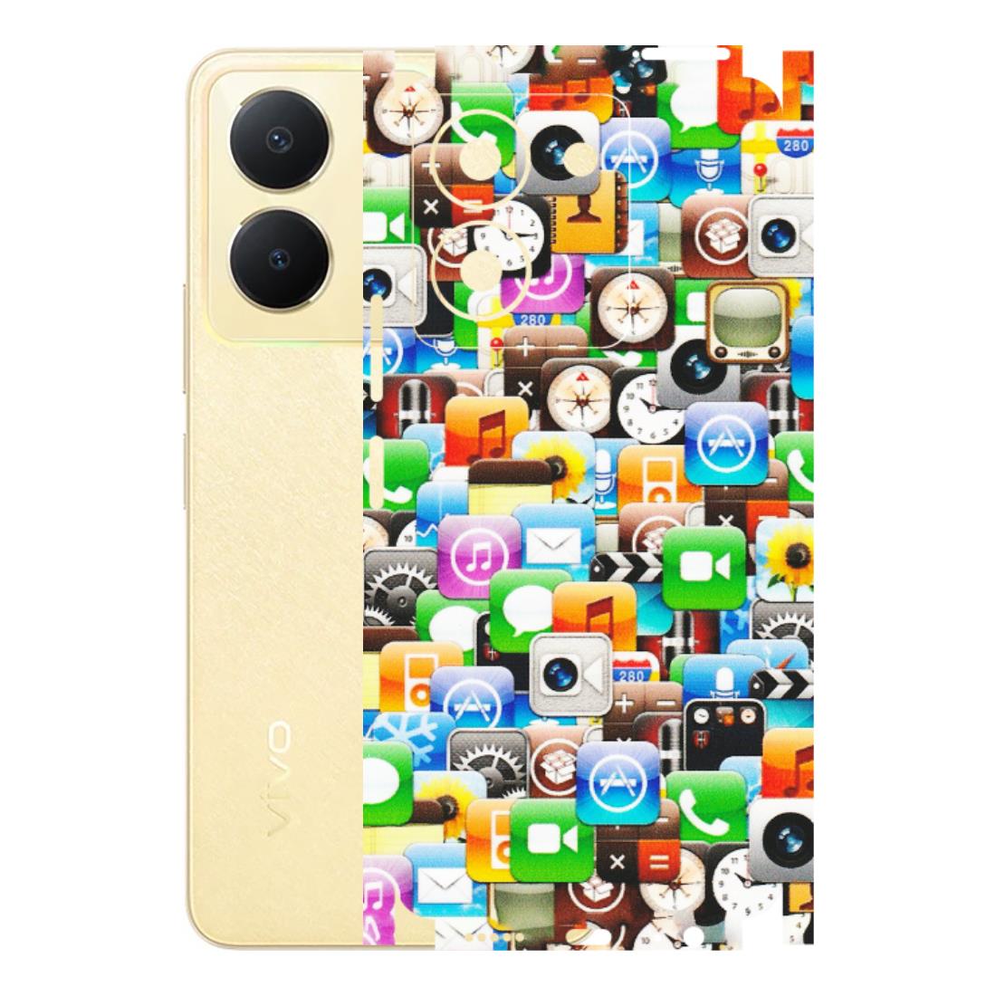 VIVO Y Series Phone Skins (All Models) - All Apple Icons - Matte Finish (M-93) Vivo Y36