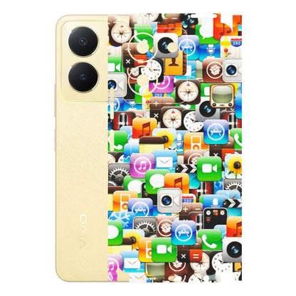 VIVO Y Series Phone Skins (All Models) - All Apple Icons - Matte Finish (M-93) Vivo Y36