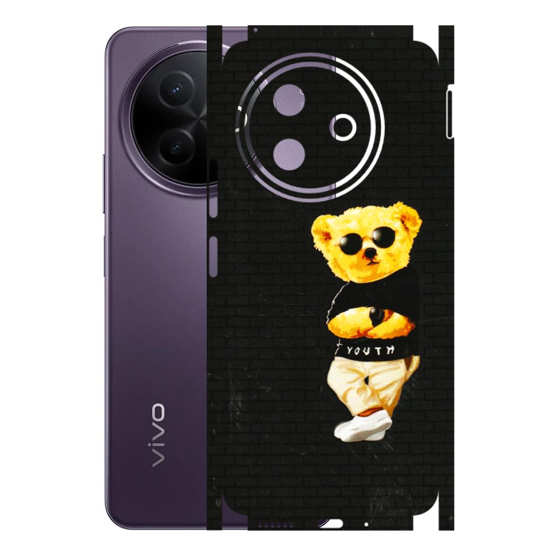 VIVO Y Series Phone Skins (All Models) - Classy Teddy Bear - 3D Embossed Finish (L-116) Vivo Y39 5G