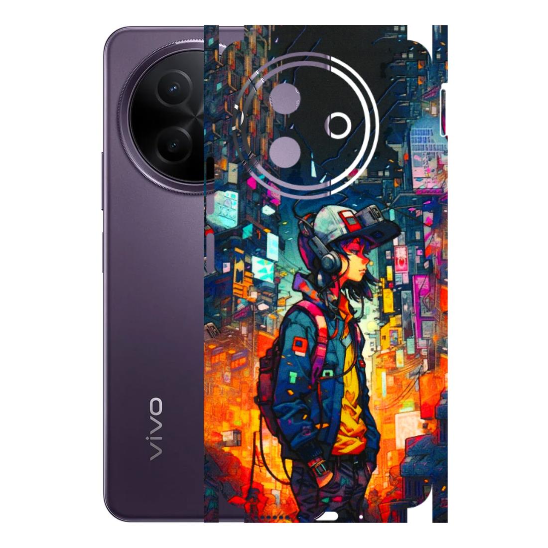 VIVO Y Series Phone Skins (All Models) - Street Anime Guy - 3D Embossed Finish (L-158) Vivo Y39 5G