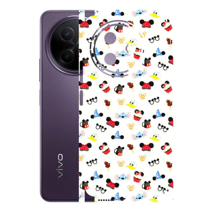 VIVO Y Series Phone Skins (All Models) - Minnie Mouse & Donald Doodles s - 3D Embossed Finish (L-194) Vivo Y39 5G