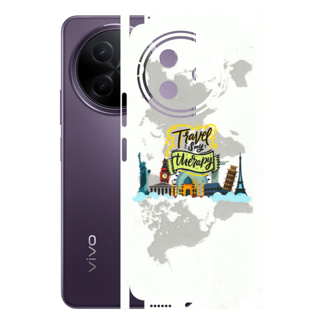 VIVO Y Series Phone Skins (All Models) - Travel Therapy - 3D Embossed Finish (L-199) Vivo Y39 5G